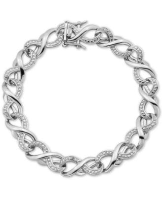 Macy's Fine Fashion Jewelry Bracelet Diamond Accent Infinity Bracelet Diamond Accent Bracelets Created for Macy's 70% OFF Retail